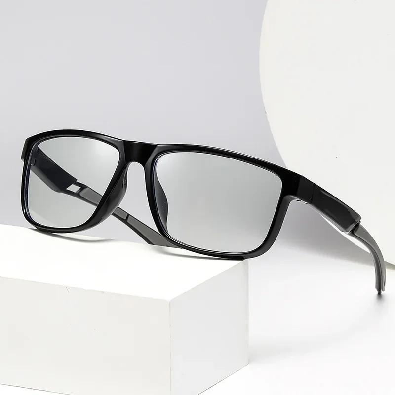 Унисекс Модные Фотохромные Очки для Близорукости с Полной Оправой, Спортивные Очки для Близорукости для Активного Отдыха, Очки высокой четкости, блокирующие синий свет