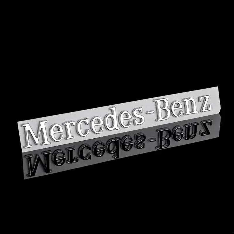 XEKV4 3D ABS Логотип Mercedes Benz Боковой значок на кузов автомобиля Наклейка на задний багажник для Mercedes Benz B/C/E/S Класса A Класса C200L GLC GLK CLA