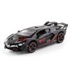 1/32 Lamborghini Aventador SC18 Alston Модель гоночного автомобиля из сплава Металлические литые игрушки Модель спортивного автомобиля Игрушка со звуком и светом Подарок