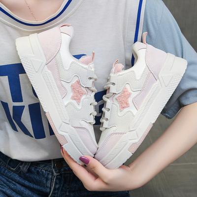 Массивные женские повседневные кроссовки-кеды со звездой, милая обувь для студенток, обувь для скейтборда, уличная нескользящая спортивная обувь, женская обувь, мужская