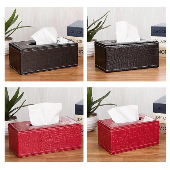 Стильный держатель для салфеток из искусственной кожи, домашний автомобильный чехол для салфеток, сумка для хранения бумаги