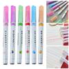 6/12/18Pcs Lace Pen Set Wave Shape Flower Pattern Highlighter Pens Fine Tip Markers Office School Supplies
