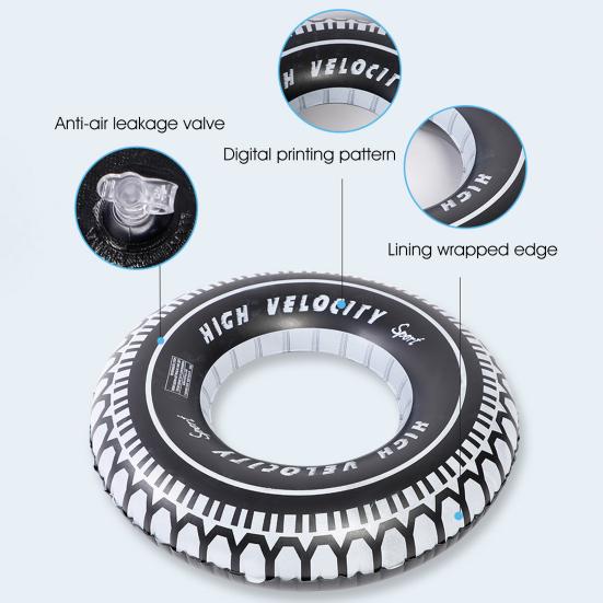 Поплавковое кольцо для плавания с защитой от царапин Износостойкие круги Легкая окантовка Внутренняя часть