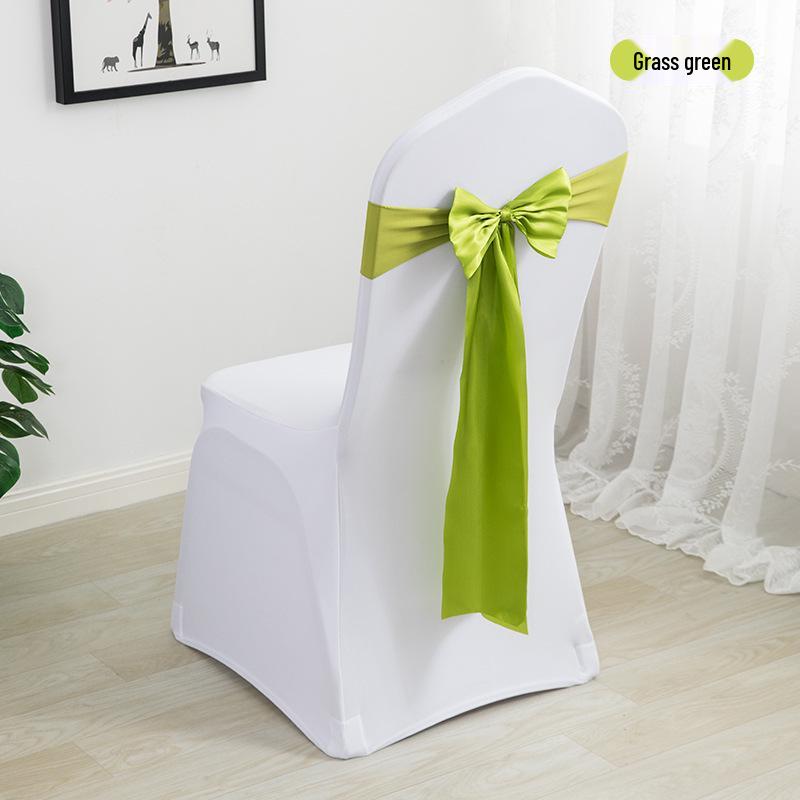 Elegant Wedding Ribbon Chair Cover Decoration