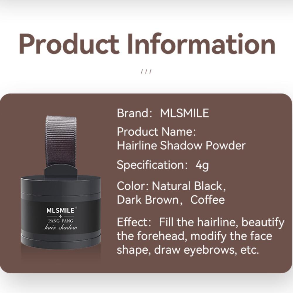 Водостойкая пудра-тень для линии роста волос для естественного заполнения и ретуши