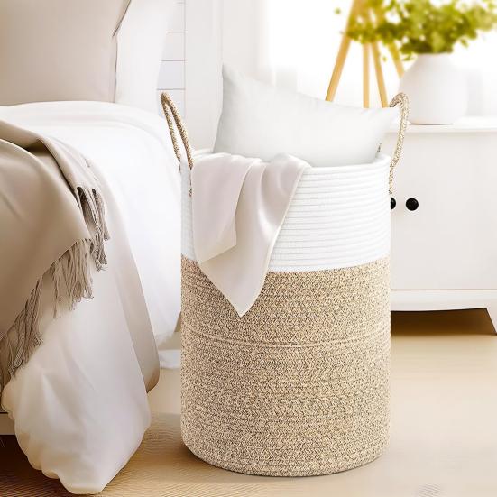 Корзина для грязного белья большой вместимости, прочная корзина для хранения игрушек и одеял