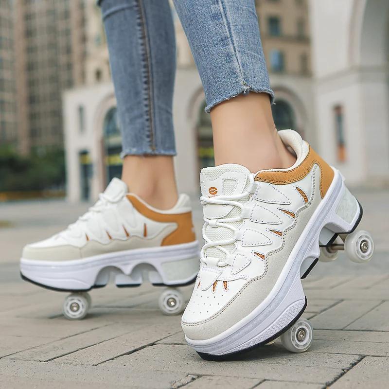 Обувь для паркура с деформацией, Роликовые коньки, Детские и взрослые роликовые коньки унисекс, Уличные городские фитнес FSK роликовые коньки