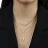 S925  Cross Pendant Necklaces for Women Mini Charm Pendants  Jewelry