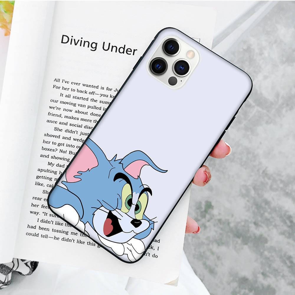 Мягкий чехол JT47 Cat Tom and Mouse Jerry для OPPO Reno 8 6 5 4 Pro Plus Find X3 A17 A3 A31 A38 A40 A53 A54 A55 A74 A76 A78 A77 A80 A94 A95 A96 Lite