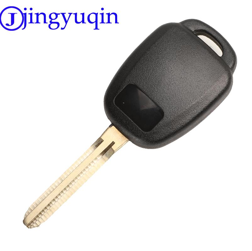 Чехол для ключа от машины jingyuqin Remote Car Key Shell для Toyota CAMRY 2012 2013 2014 2015 Corolla 2014 2015 с лезвием TOY43 с логотипом