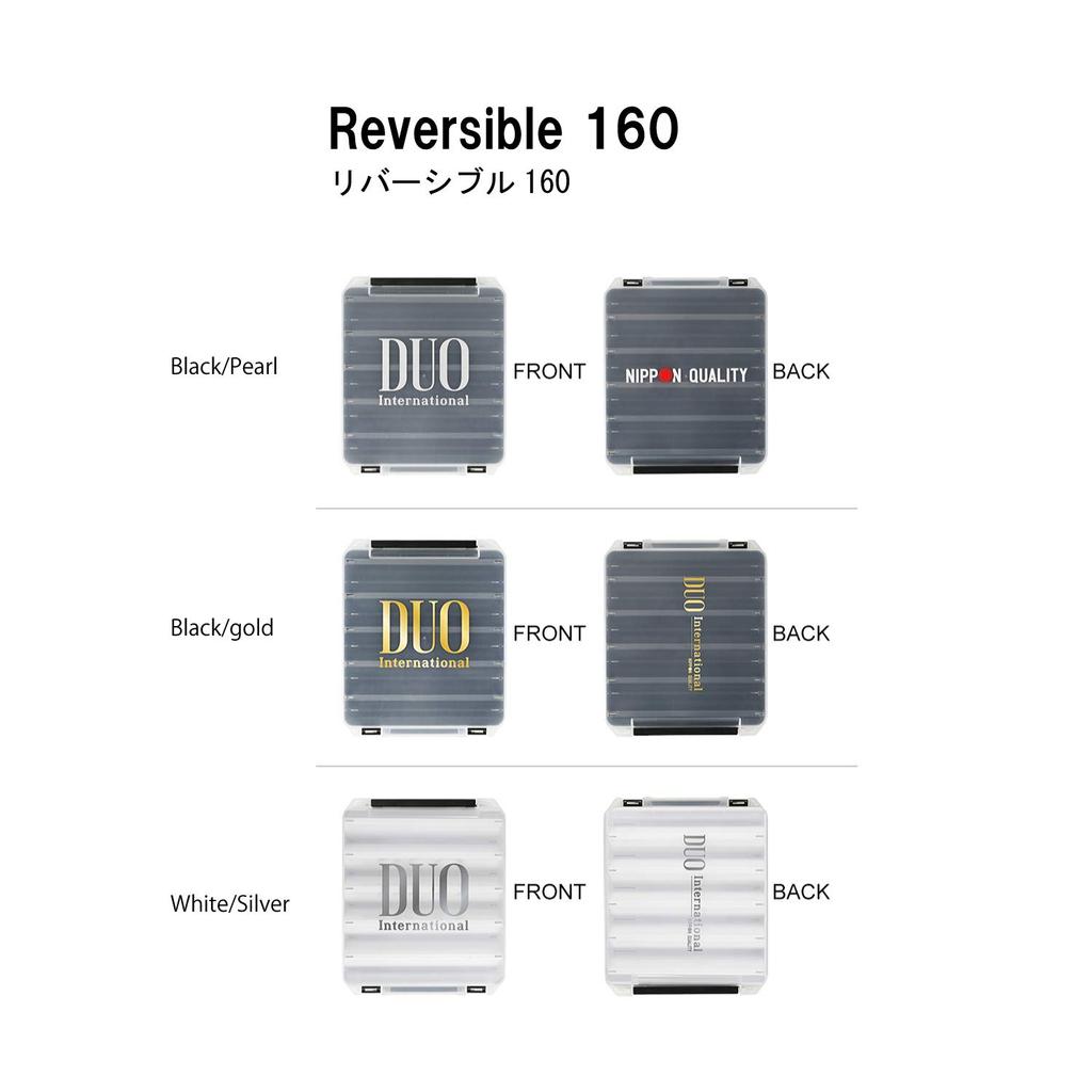 Duo Duo Чехол для приманок Двусторонний 160 Жемчужная фольга 206x170x44мм Черный/Золотой