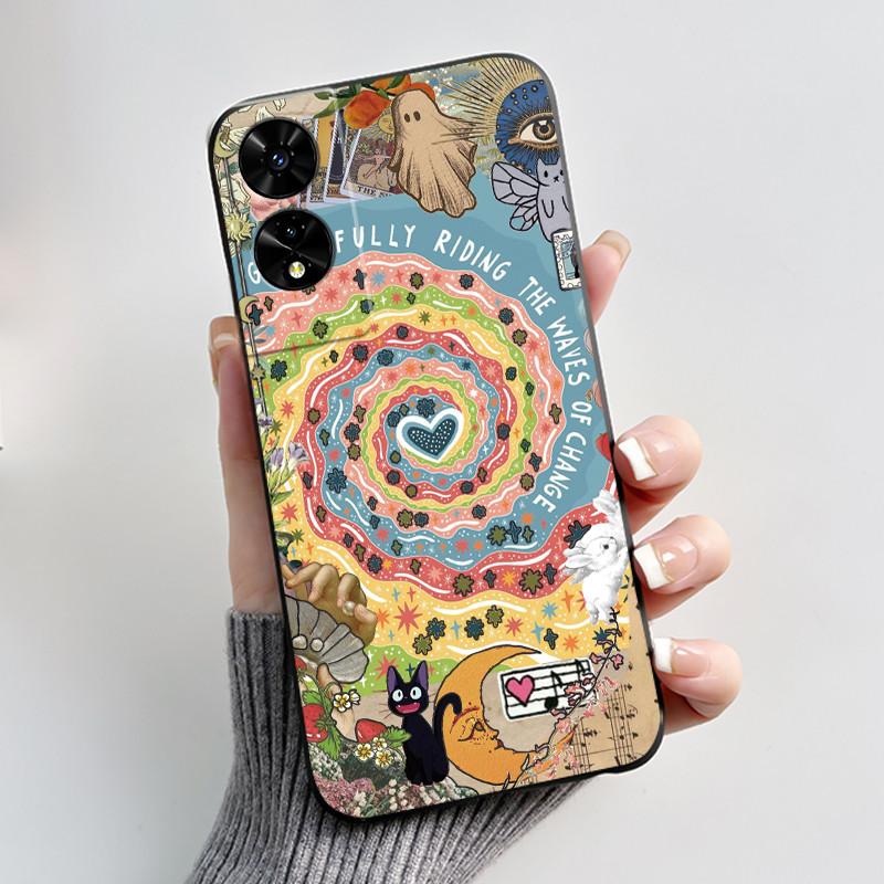 Cute Case For TCL 505 (T509K) (T5094) Fundas Capa Printing Shell Protective Cover Soft Silicone Cartoon Phone Casing Coque