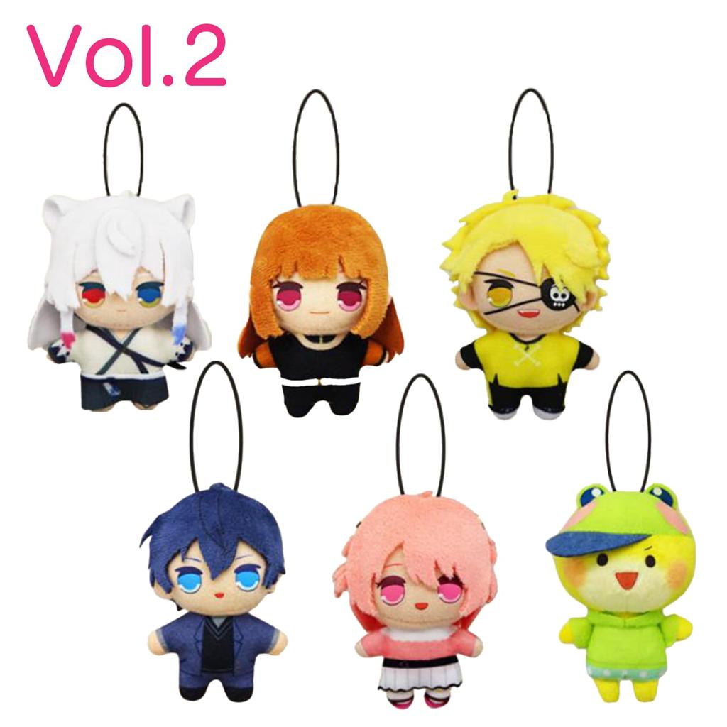 Colorful Peach Kyurumaru Mascot Plush Toy 8cm Karapichi Approx. Vol.2 (Noa)