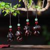 1/12Pcs Creative Twelve Zodiac Carving Wooden Keychain Pendant Chinese Zodiac Wood Carving Phone Chain Bag Decoration Gifts