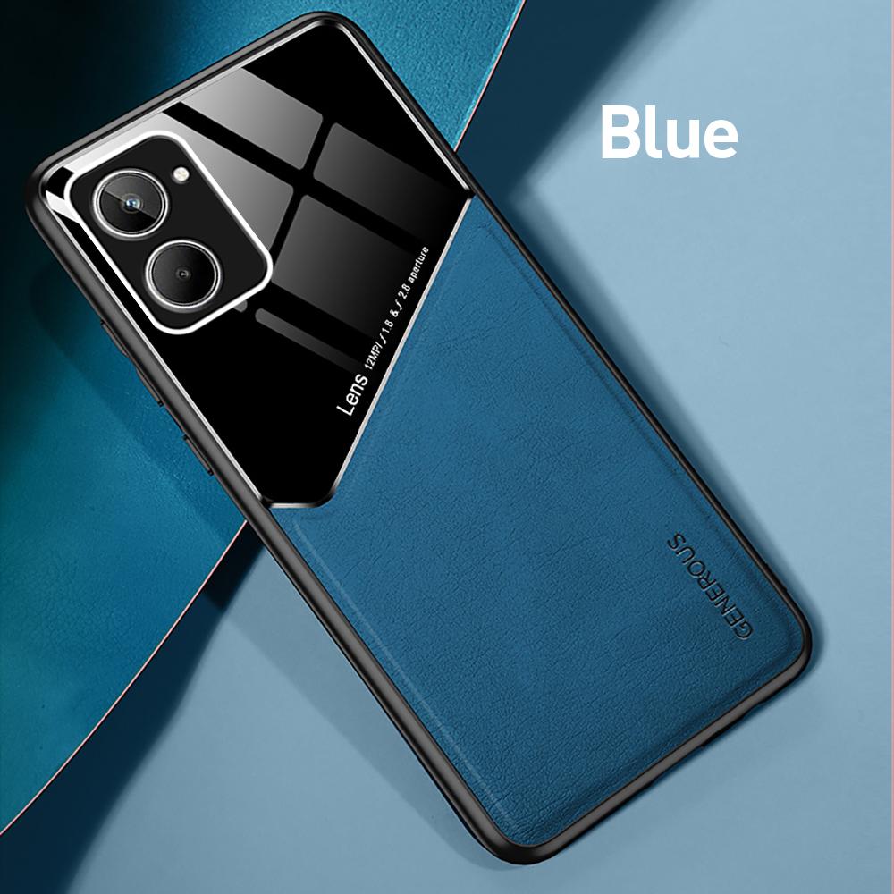 Кожаный автомобильный магнитный чехол-держатель для Realme 10 Pro Plus Realme10 Pro + ProPlus 5G с мягкой рамкой, противоударный чехол Realmi 10 4G