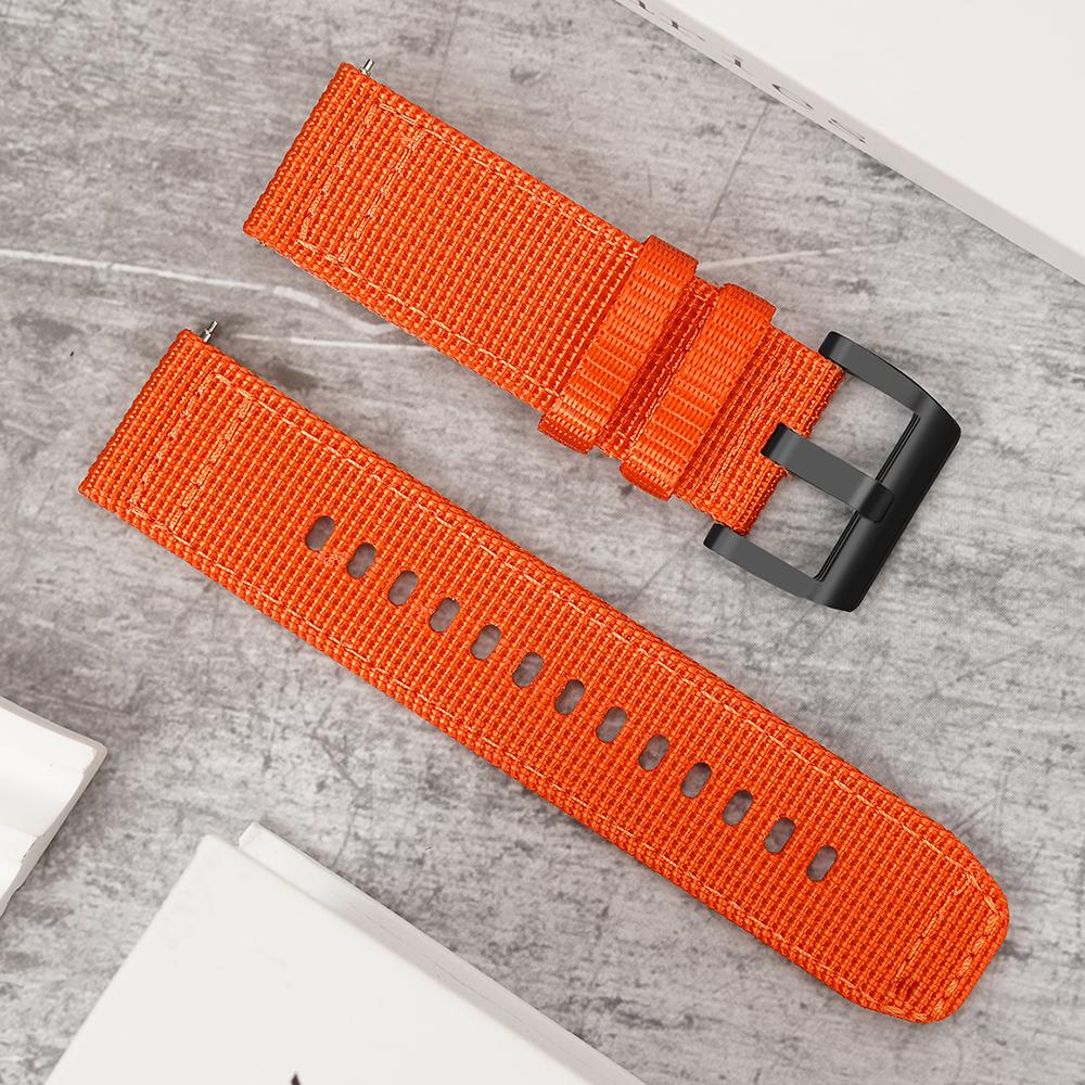 20mm Watch Band for Samsung Galaxy Watch7 40mm/44mm/Garmin Forerunner 165 Nylon Woven Strap