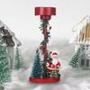 Подсвечник для рождественской елки, смоляная подставка для свечей, рождественская елка, снеговик, Санта, олень, настольная фигурка для камина на каминной полке дома