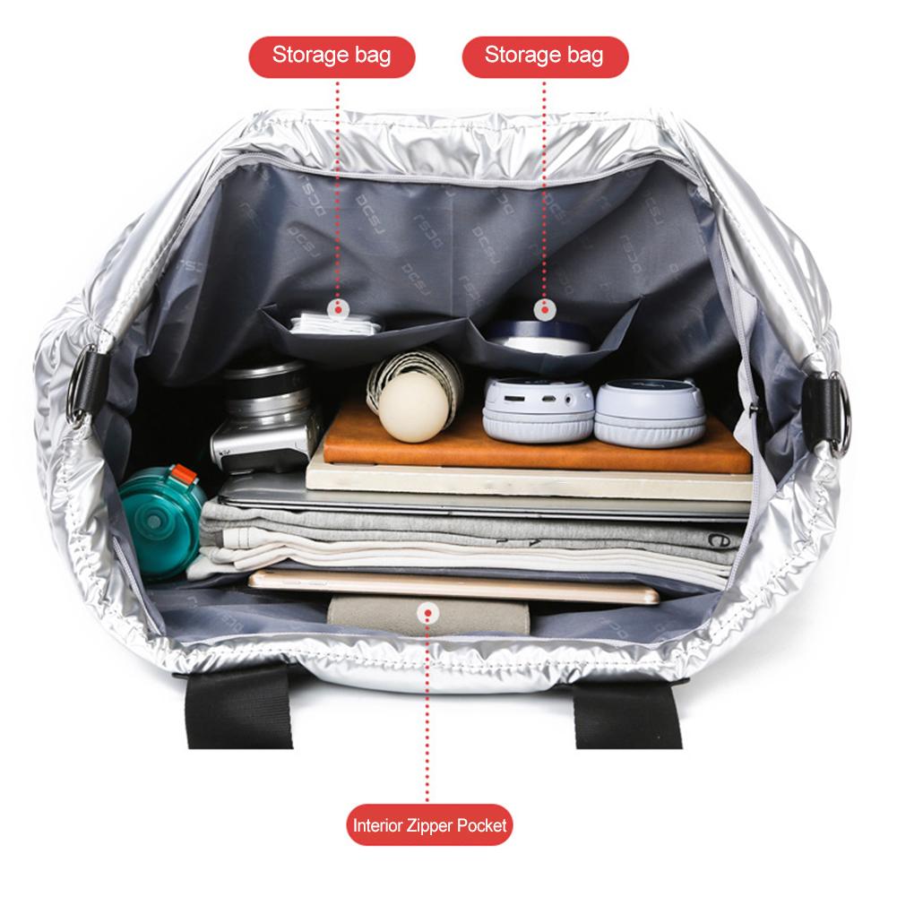 Большая вместительная стеганая спортивная сумка с отделением для влажного и сухого отделения, многофункциональная нейлоновая сумка-мессенджер, водонепроницаемые сумки с ручками сверху