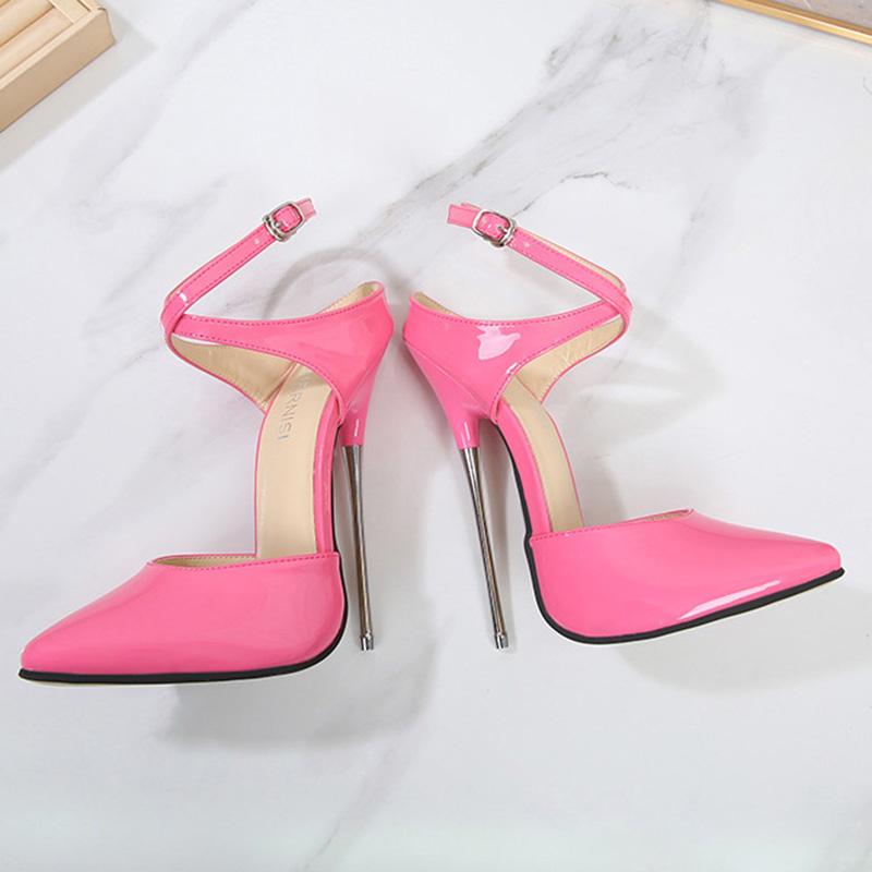 Женская профессиональная танцевальная обувь для ночного клуба, пикантная модная обувь для танцев на пилоне, большие размеры, каблук 16 см WZ