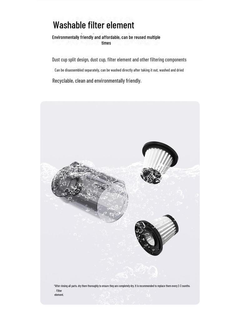 Мощный беспроводной ручной пылесос и швабра с функцией удаления клещей