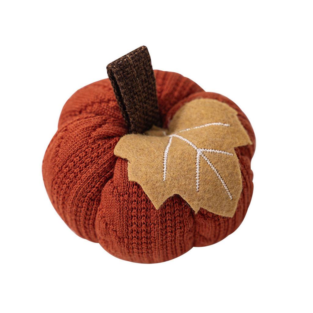 Reusable Thanksgiving Pumpkin Ornament Polyester Fabric Autumn Harvest Home Decoration For Door Wall Fireplace