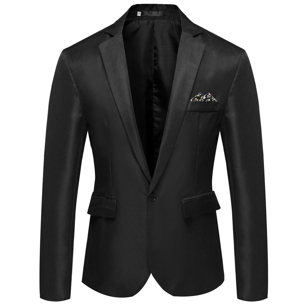 2024 Mens Suit Business Casual No Iron Single Button Split Collar Wedding Party Coat Slim Fit Office Blazer Blazersets