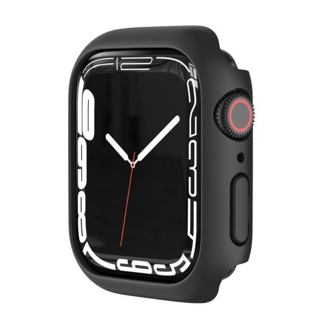 Стеклянный чехол для корпуса Apple Watch 45 мм, 41 мм, 44 мм, 40 мм, 42 мм, 38 мм, аксессуары для iWatch, защитная пленка для экрана, аксессуары для Apple Watch серии 3, 4, 5, 6 SE 7