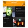 LED Halloween Pumpkin Lights Frightening Horror Prop Funny Skull Lamp