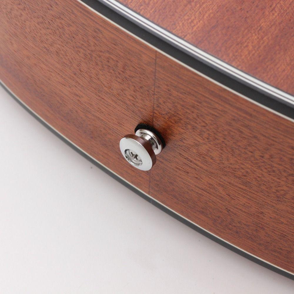 2шт железные кнопки для ремня гитары противоскользящие замки для ремня гитары штифты для конца ремня гитары гитарист