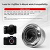 Pergear 25mm Interchangeable Lens Large Aperture Manual Small and Lightweight Camera Lens Ideal for Everyday Street and Landscape Photography Fuji X