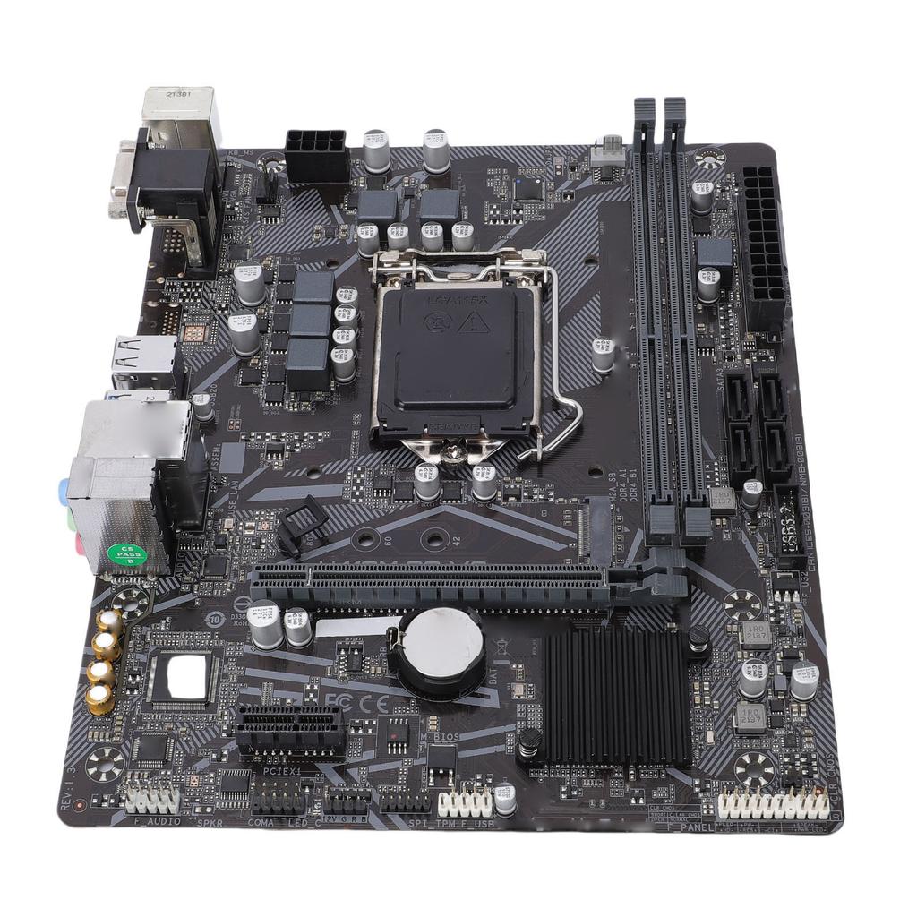 H410M V3 S2 Материнская плата форм-фактора Micro-ATX Двухканальная DDR4 DIMM PCI E 3.0 Serial ATA III USB3.2 Gen1 RJ45 Материнская плата для настольного компьютера