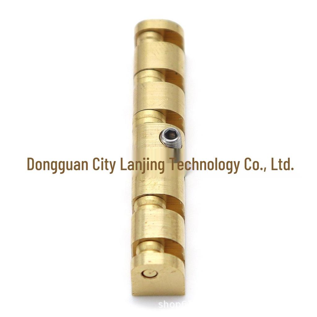 Регулируемый 43 мм Латунный Роликовый Порожек для Шестиструнной Электрогитары с Ключом