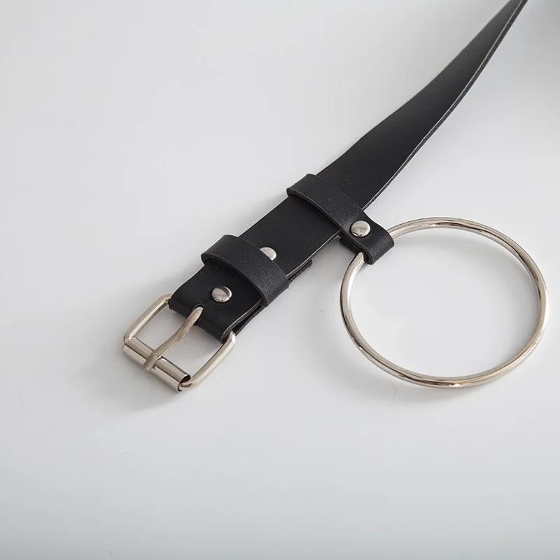 Модный и простой женский ремень с круглой пряжкой, ремень для украшения пальто и свитера, модный ремень для платья, подарок
