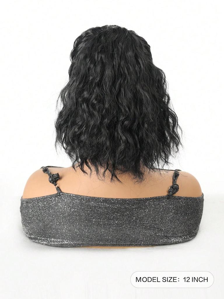 Синтетический хвостик, регулируемый парик, бейсбольная кепка с волнистыми короткими волосами, подходит для женских ежедневных вечеринок и занятий спортом