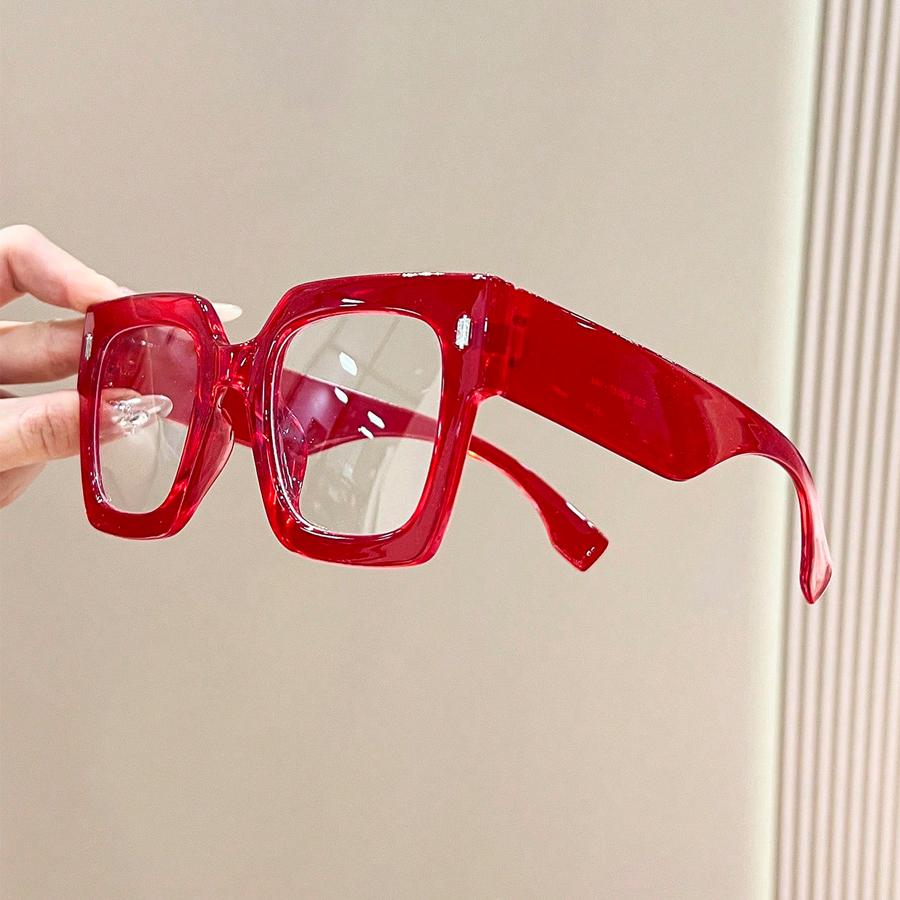 New Anti Blue Light Blocking Glasses Frames Women Retro Oversized Square Eyeglasses Men Gaming Computer Eyewear Optical Frame