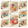Wooden 3d Puzzle Cognitive Animal Traffic Shapes Matching Blocks For Early Education