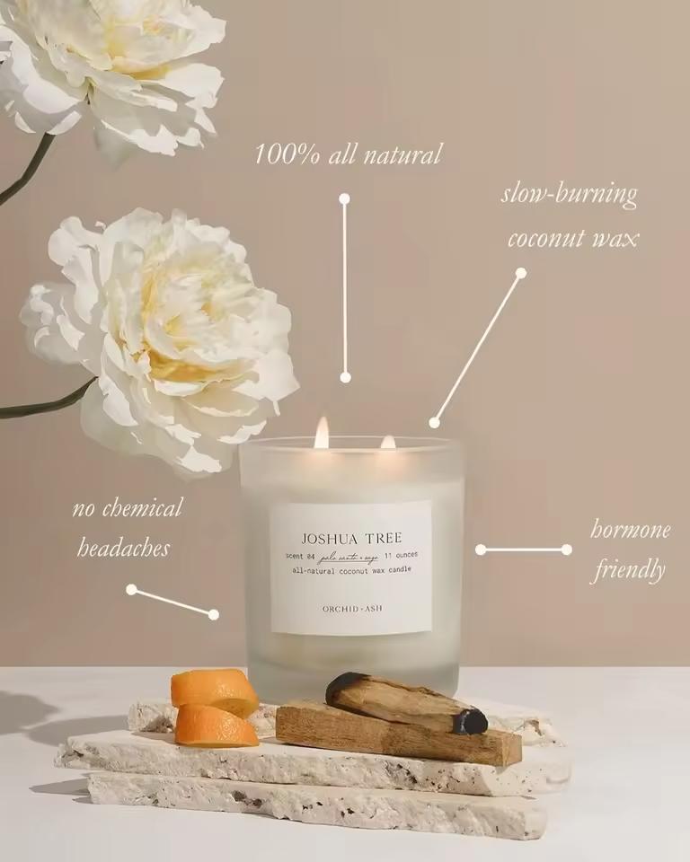 Handmade Assorted Sizes Scented Candles Custom Logo Wooden Lid Organic Natural Wax Long Burn Aromatherapy Aromatic Fragrance