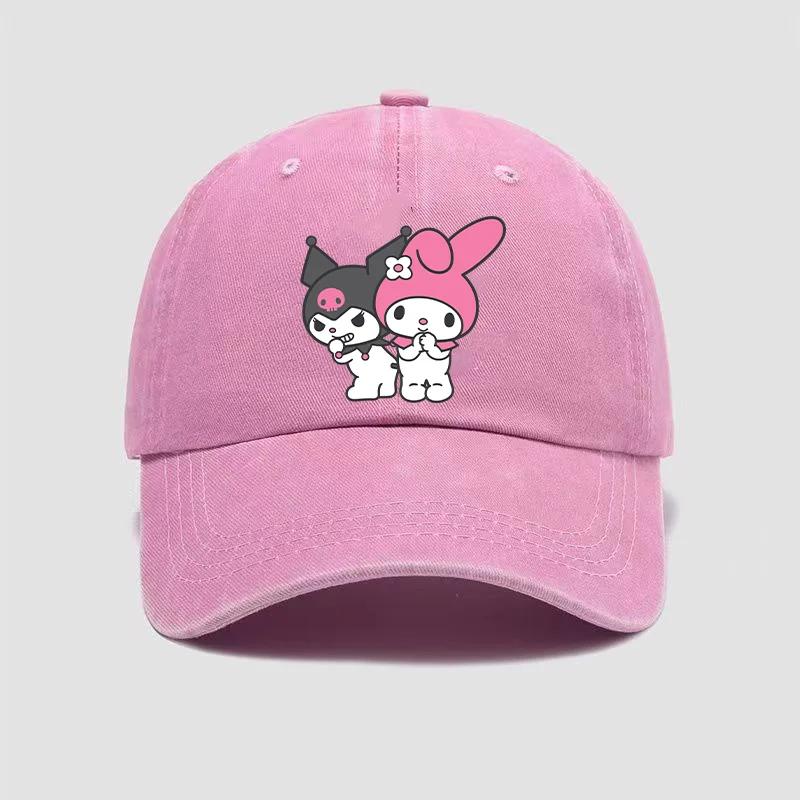 Kuromi Baseball Caps Adult Outdoor Hat Cute Anime Melody Cinnamoroll Sanrios Cap Cotton Cartoon Bonnet Girl Headgear Women Gift