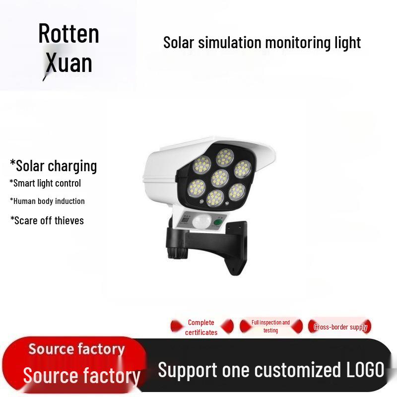 Smart Solar-Powered Motion Sensor Camera Street Light