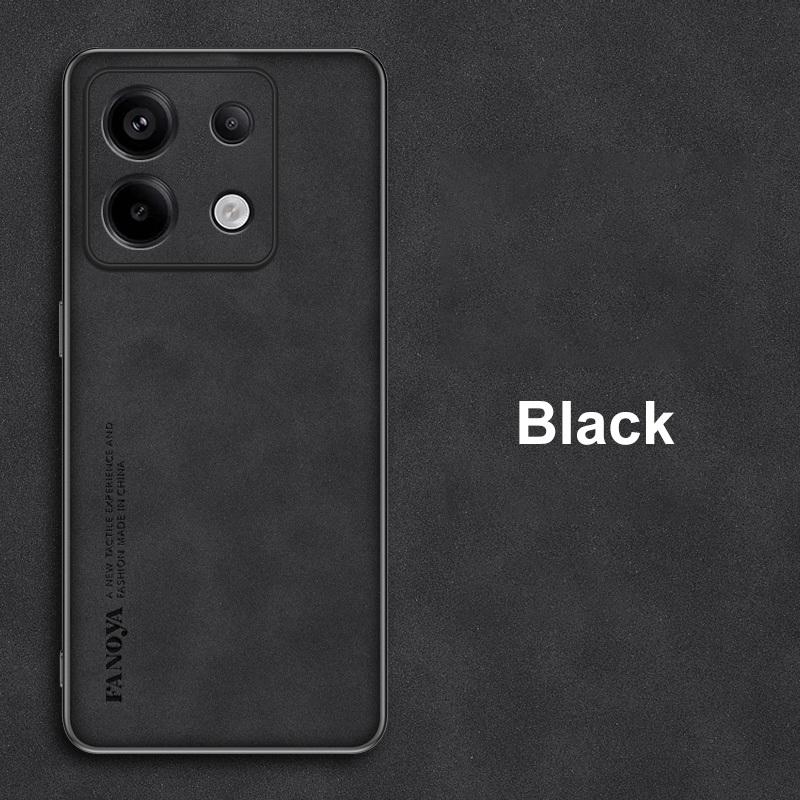 Для Poco X6 5G Чехол Роскошный Кожаный Чехол для Телефона Для Xiaomi PocoX6 5G Задняя Крышка Матовый Силиконовый Ударопрочный Полная Защита Coque
