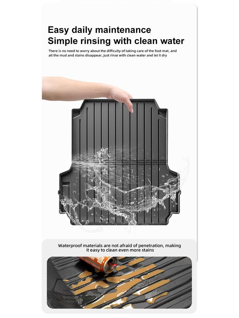 Ford Series Eco-Friendly TPE Trunk Mats: Ideal for Trunk, Rear Bed, and Backrest.