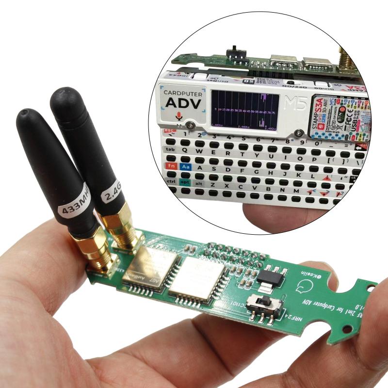 Для M5Stack Cardputer Adv Cc1101 Nrf24 Радиомодуль для прошивки Bruce 2-в-1 Передача и прием сигнала в диапазоне Sub-GHz