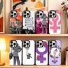 Феминистский Феминизм A-Эстетика Чехол для телефона Для iPhone17,16,15,14,13,12,11 Plus,Pro Max,XS,Красочный Серебристый Чехол для телефона Funda Cover