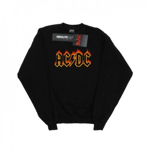 AC/DC Mens Flames Logo Sweatshirt