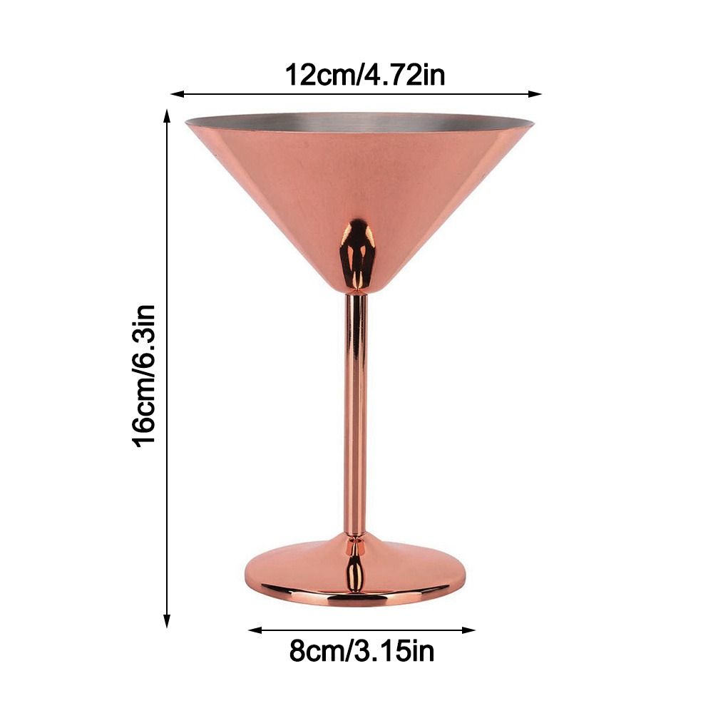 200ml Champagne Toasting Cup Stainless Steel Stainless Steel Martini Glass Red Wine Goblet Party