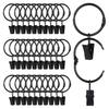 Curtain Ring Openable Ring Suspend Simple Installation Fall-resistant Curtain Rod Hook Bathroom Supply