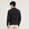 Qipai Men's Antibacterial Fleece-Lined Crew Neck Pullover Sweater