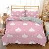 3D Printed Couple Bedding Set I Love You Crown Duvet Cover Double Twin Full Queen King Adult Kids Bedclothes Quilt Cover 2/3pcs