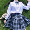 Authentic Japanese JK School Uniform Set - Gentle Cut Sailor Suit with Pleated Skirt