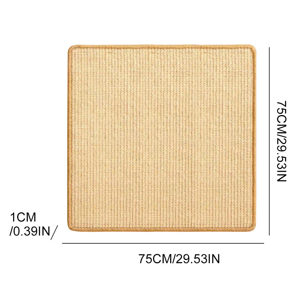 Cat Scratcher Mat with Sticky Tapes Sisal Fabric Cat Scratching Pad Cat Scratching Rug Wall Scratcher Protect Couch and Carpets